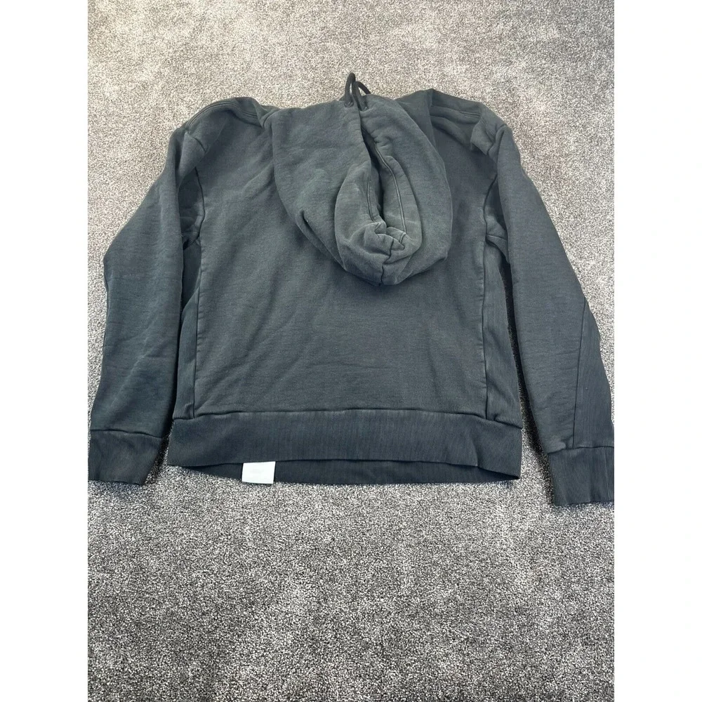 Jordan Hoodie Men Small Black Washed Terry Cotton Sweatshirt Casual Training Gym